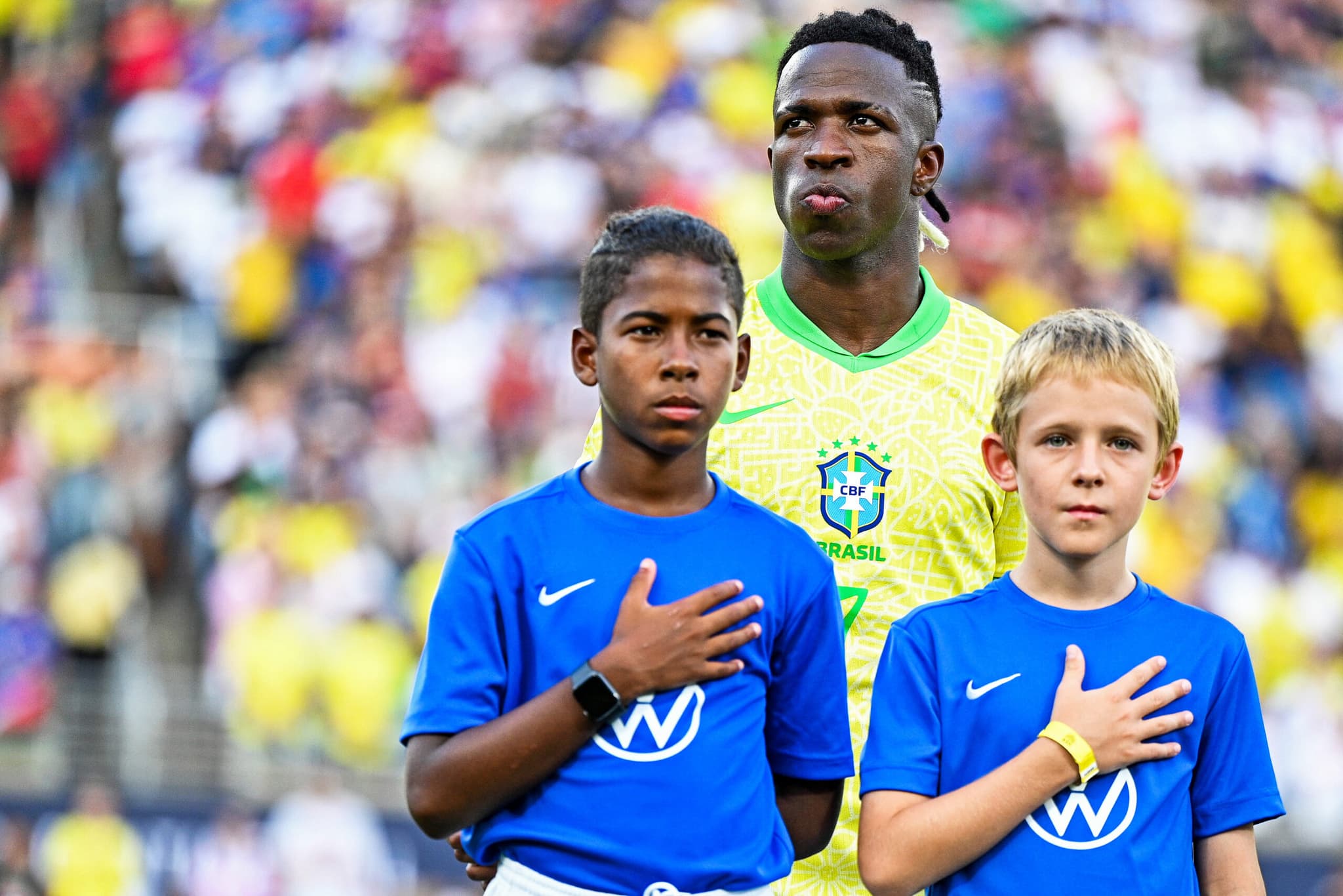 Vinícius Jr. pedant la Copa America