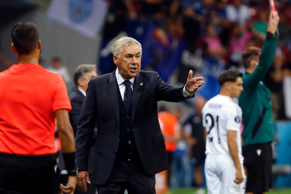 Carlo ANcelotti lors de la Supercoupe d'Europe (Getty Images)