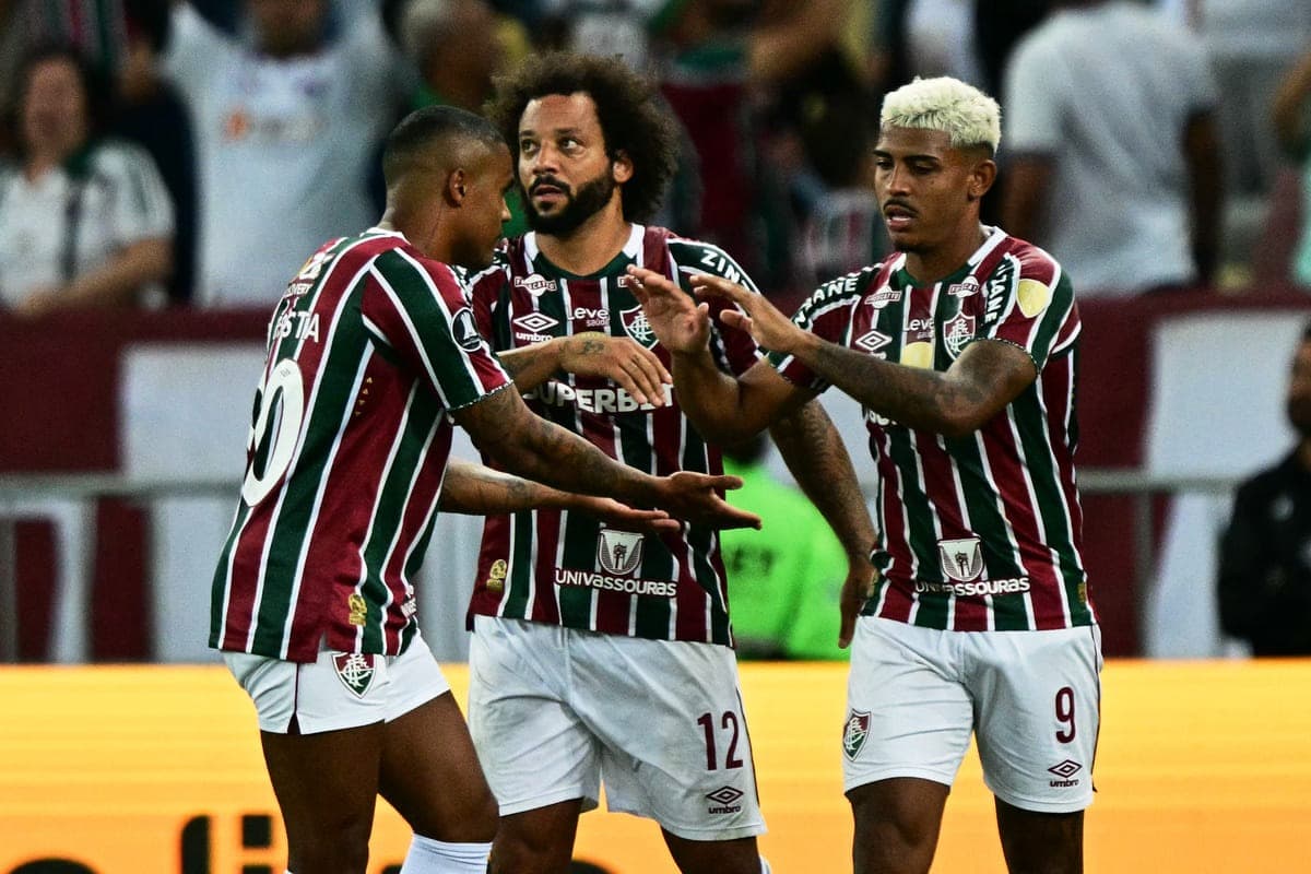 Les joueurs de Fluminense célébrant un but (Getty Images)