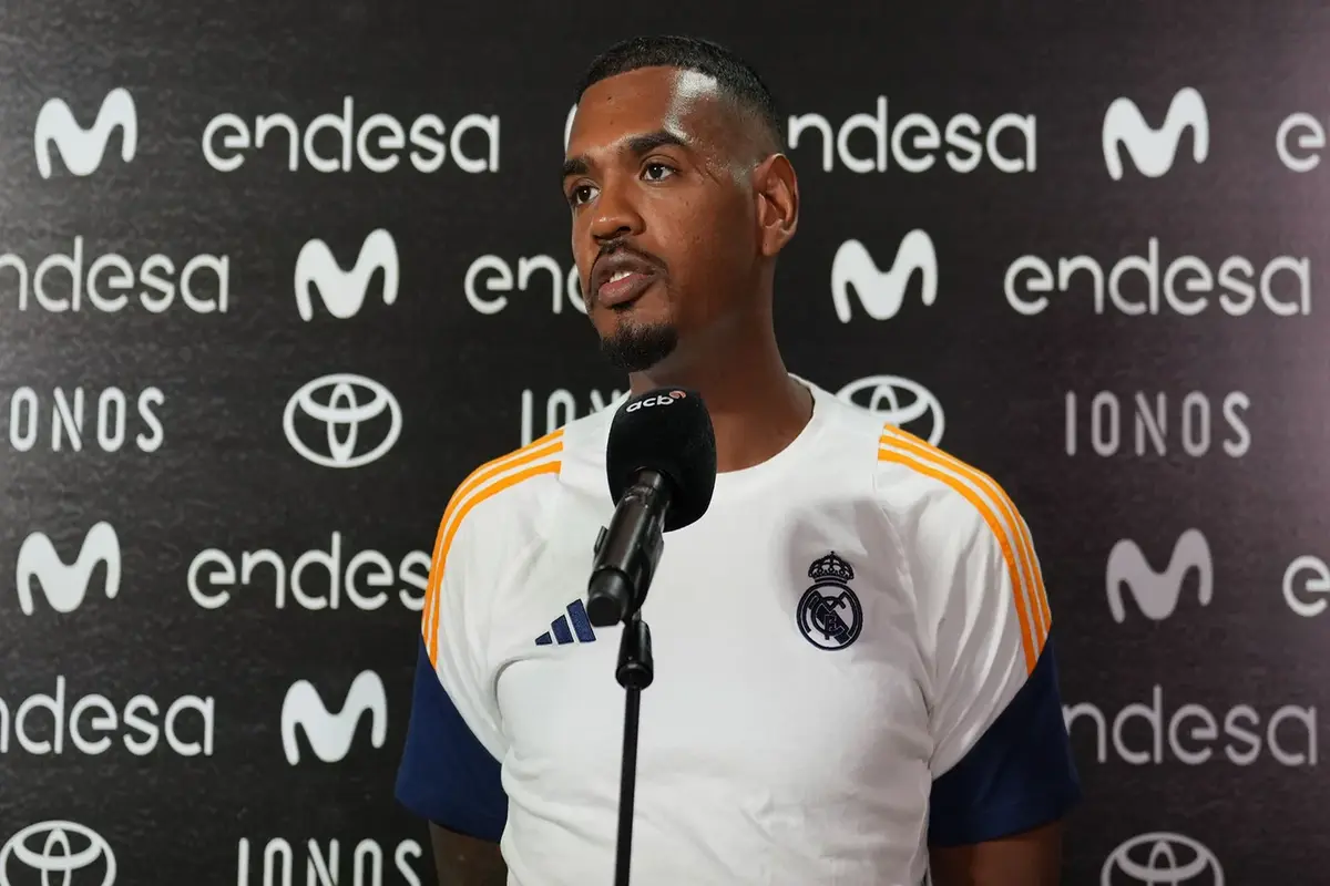 Xavier Rathan-Mayes avec les couleurs du Real Madrid Basket. (Photo by RealMadrid.com)