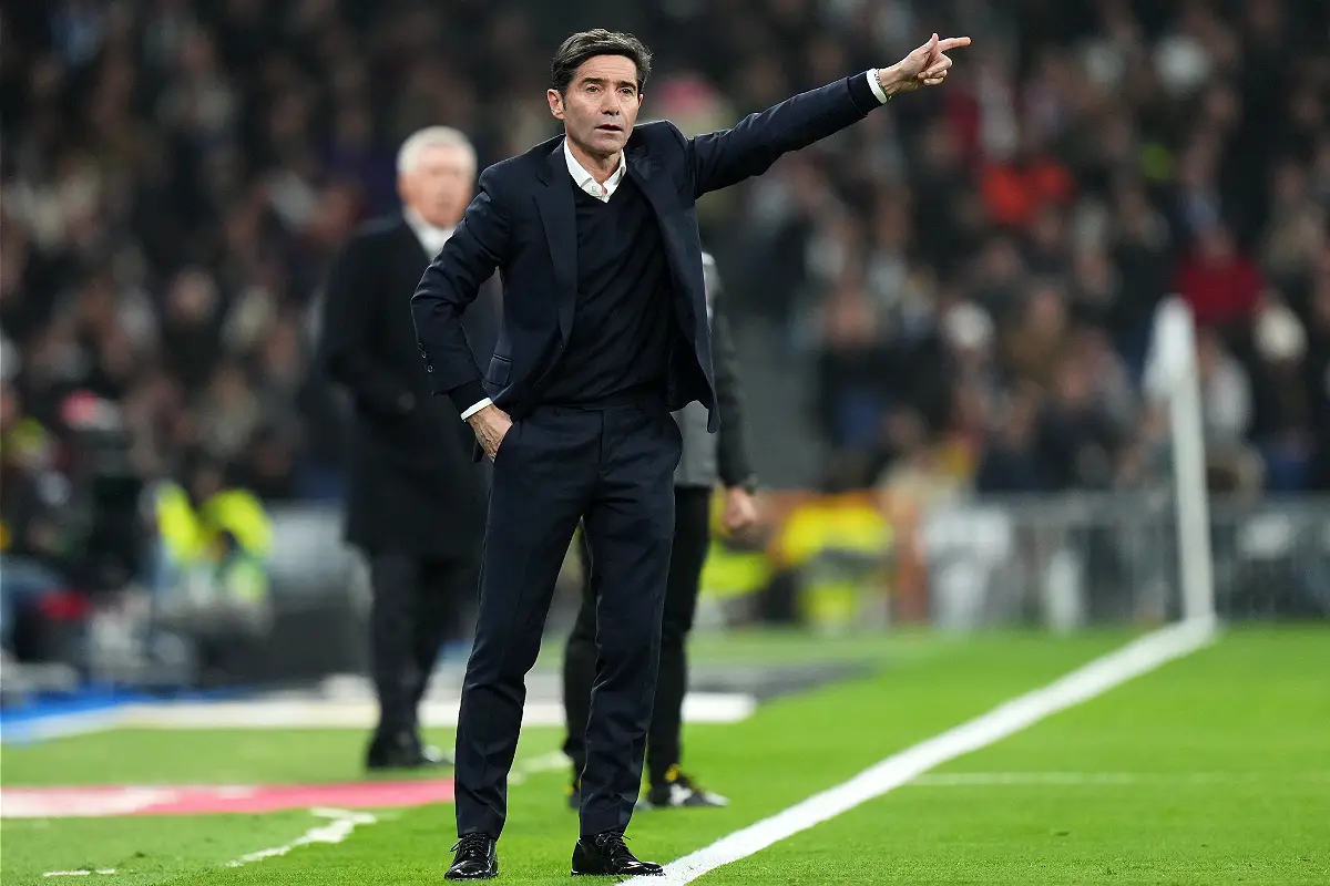 Marcelino face au Real Madrid en décembre 2023 (Photo by Angel Martinez/Getty Images).