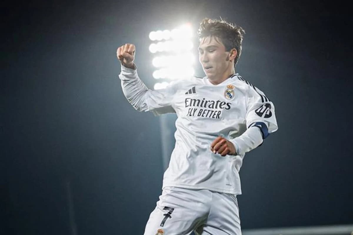 Gonzalo avec le Real Madrid Castilla. (realmadrid.com)