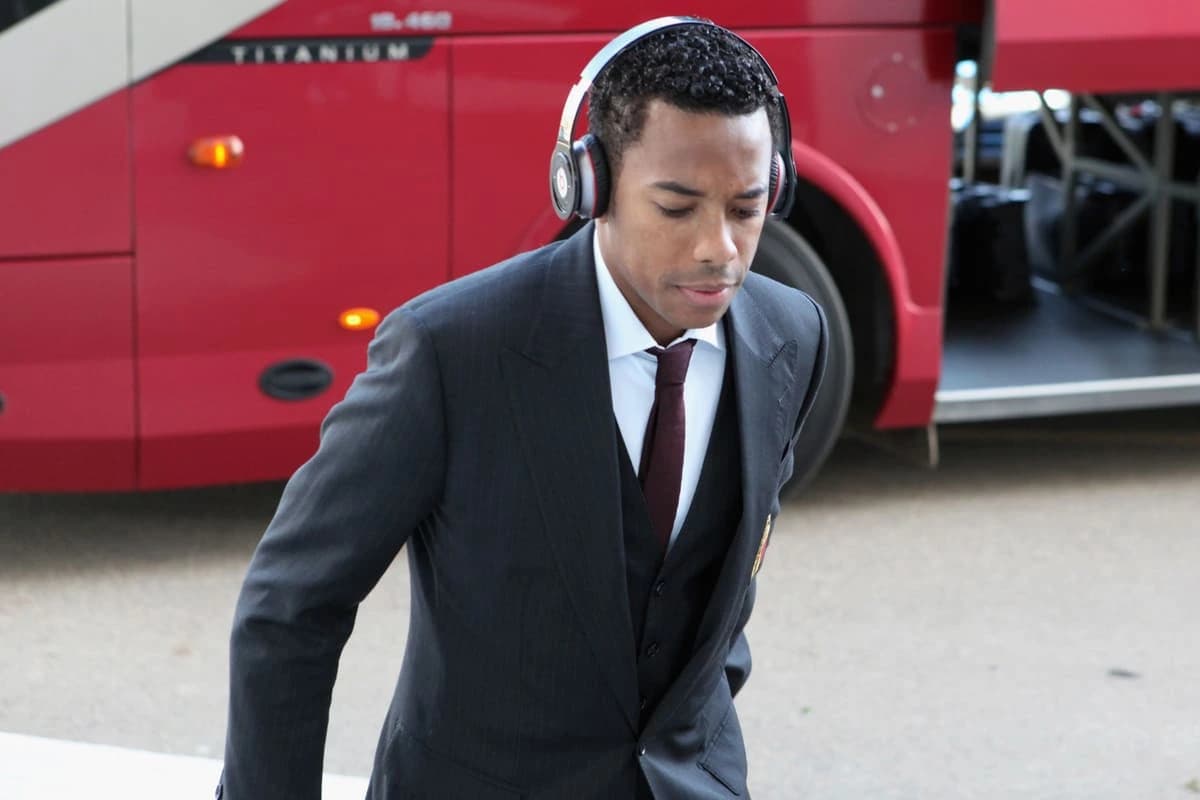 CAGLIARI, ITALY - JANUARY 26: Robinho of Milan before the Serie A match between Cagliari Calcio and AC Milan at Stadio Sant'Elia on January 26, 2014 in Cagliari, Italy. (Photo by Enrico Locci/Getty Images)