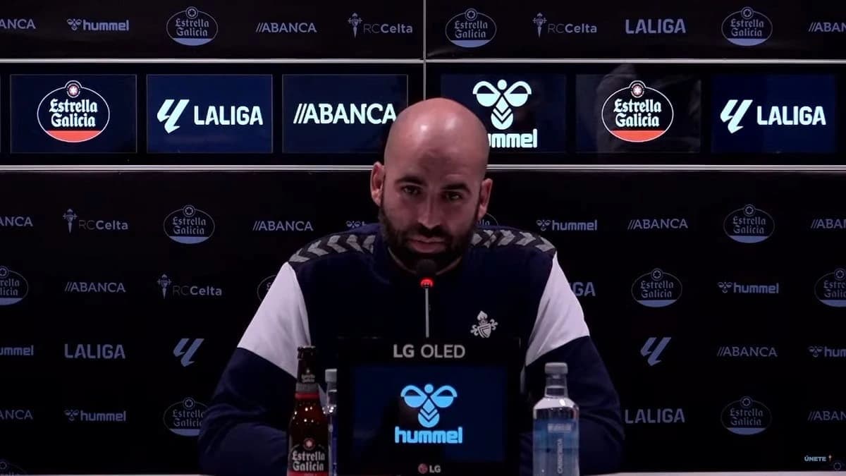 Claudio Giráldez, entraîneur du Celta Vigo (Chaîne Youtube du Celta Vigo)