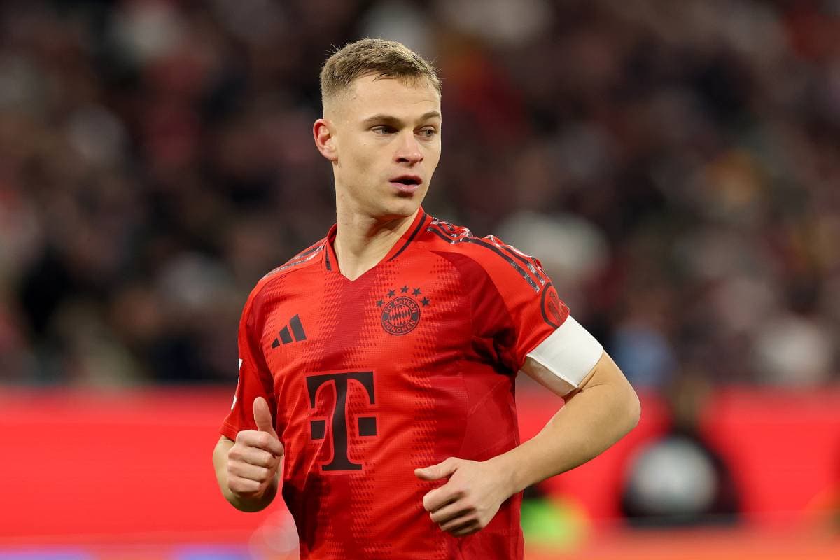 MUNICH, GERMANY - DECEMBER 20: Joshua Kimmich of FC Bayern München looks on during the Bundesliga match between FC Bayern München and RB Leipzig at Allianz Arena on December 20, 2024 in Munich, Germany. (Photo by Alexander Hassenstein/Getty Images) Real Madrid