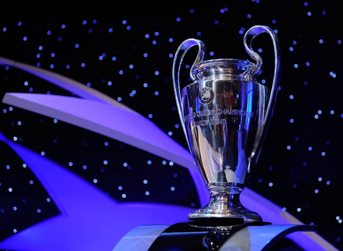 MONTE CARLO, MONACO - AUGUST 28: A general view of the UEFA Champions League trophy at the UEFA Champions League Draw for the 2008/2009 season at the Grimaldi Center on August 28, 2008 in Monte Carlo, Monaco. (Photo by Denis Doyle/Getty Images) Real Madrid