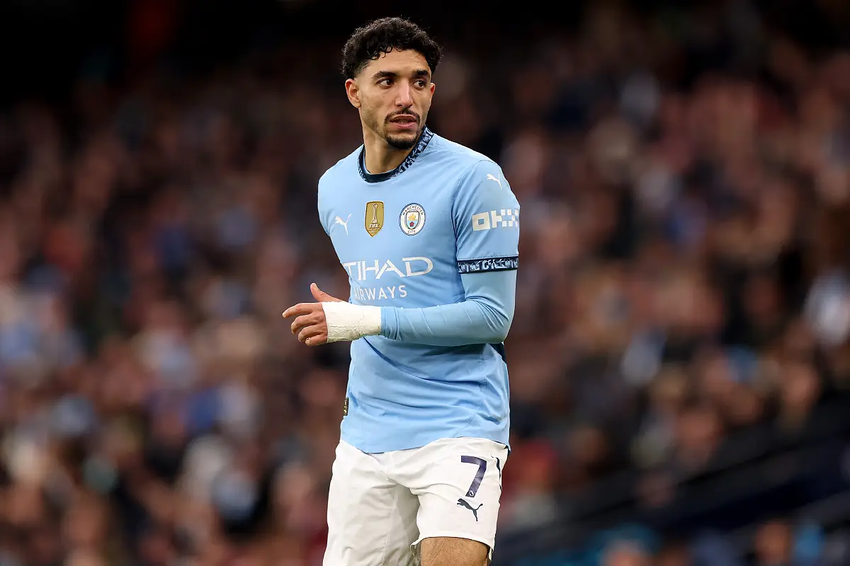 Omar Marmoush contre Newcastle le week-end dernier (Photo by Carl Recine/Getty Images).