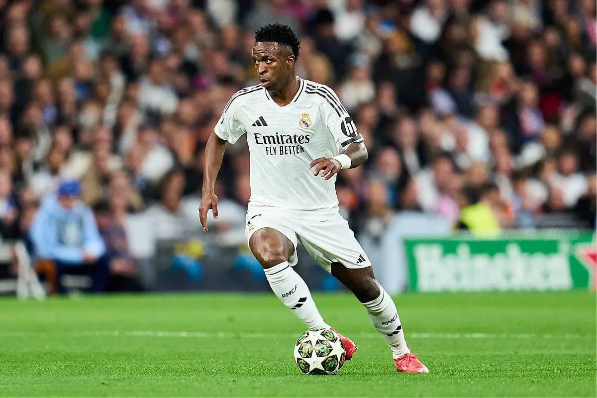 Vinicius Jr. cette semaine (Photo by Aitor Alcalde/Getty Images).