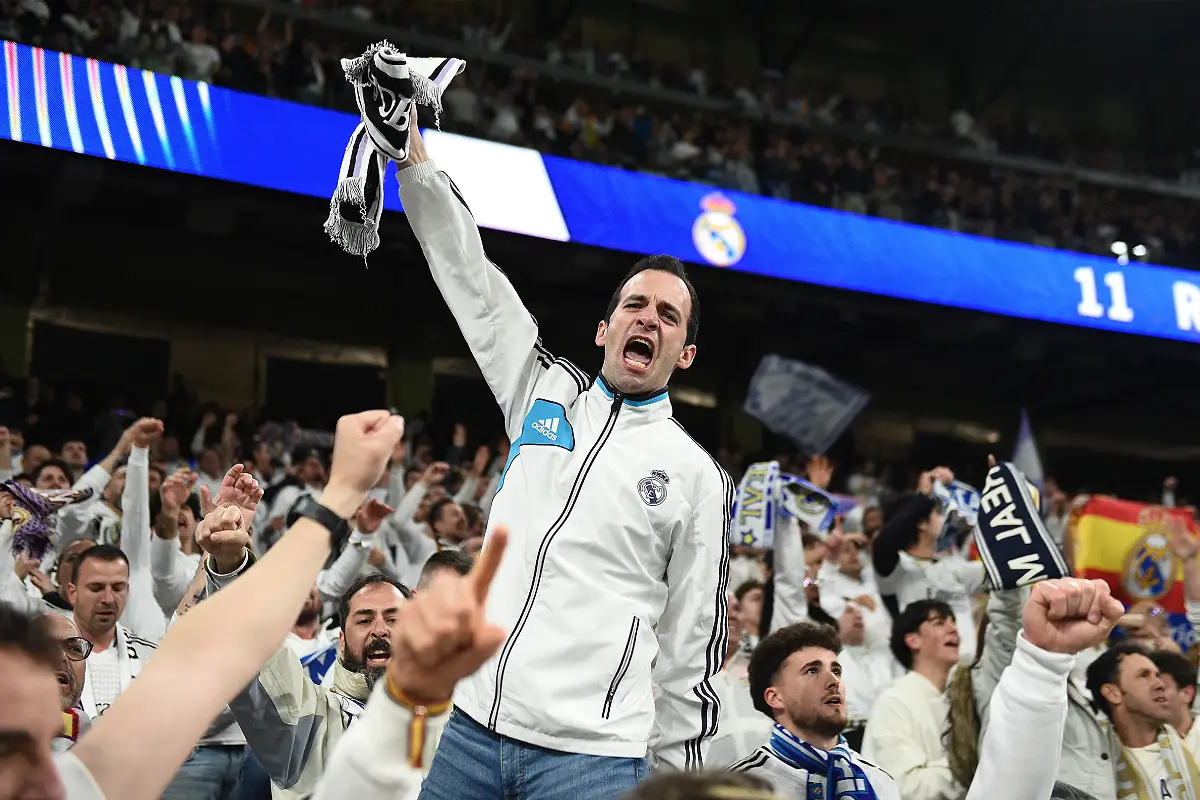 Des supporters du Real Madrid cette semaine (Photo by Denis Doyle/Getty Images). Madridistas