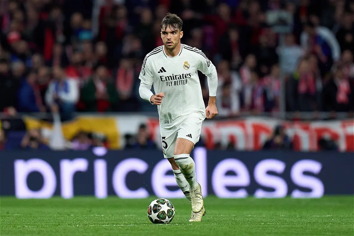 Raul Asencio en Ligue des champions cette semaine (Photo by Angel Martinez/Getty Images).