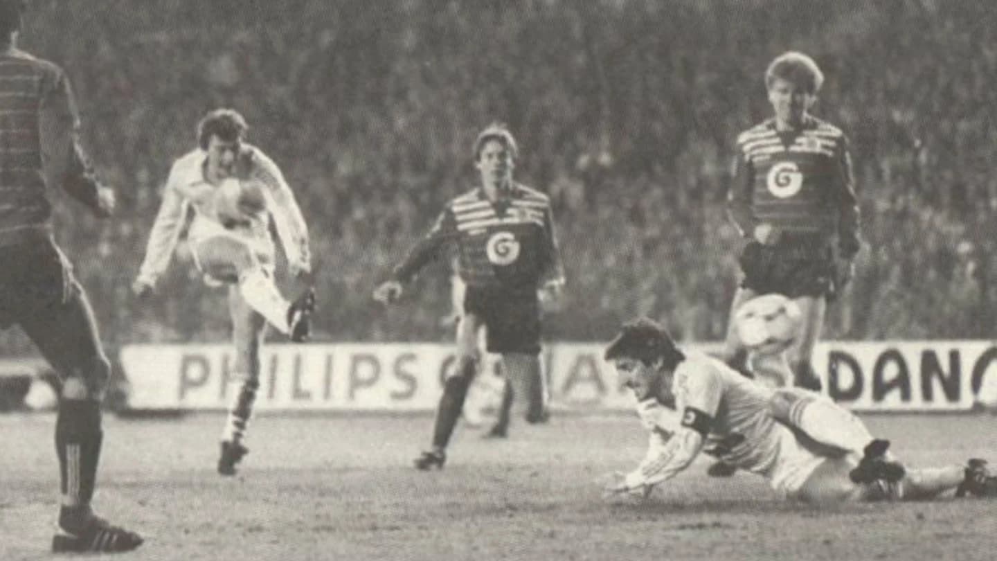 Le Real Madrid face à Anderlecht en 1984 (Real Madrid.com)