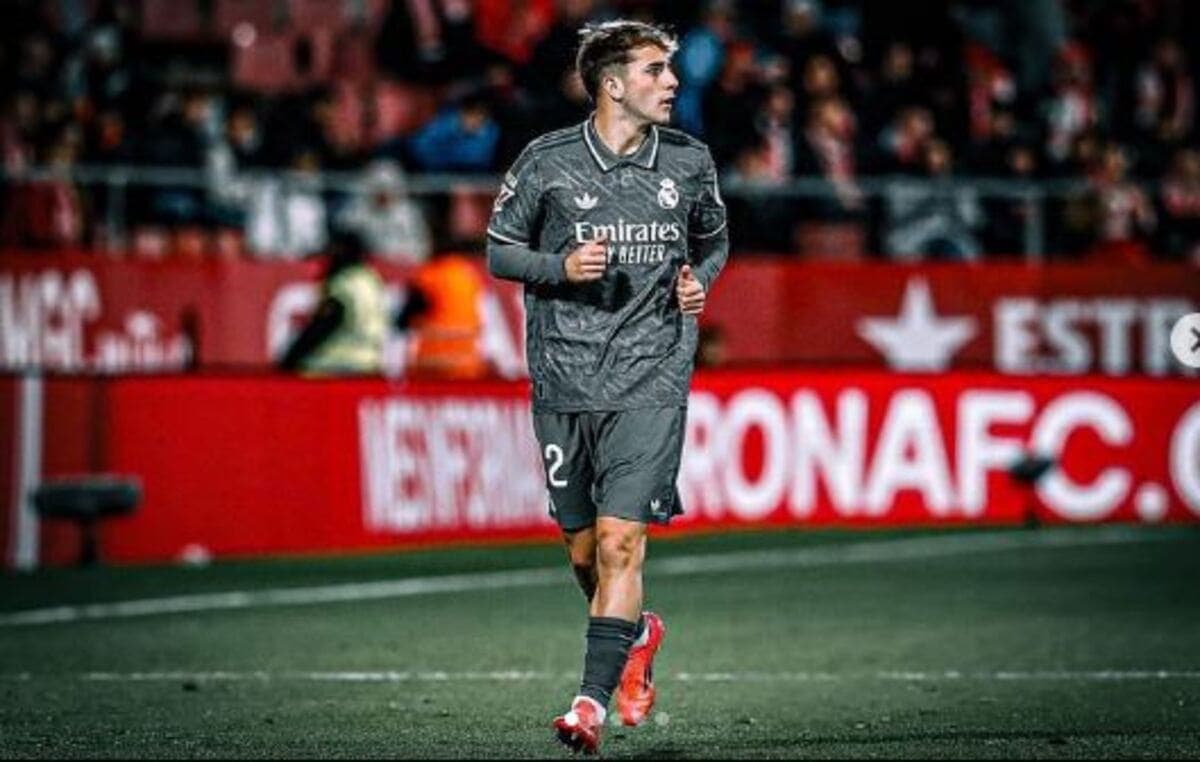 Dani Yanez sous le maillot du Real Madrid en décembre (Crédit : danielyb7/Instagram)