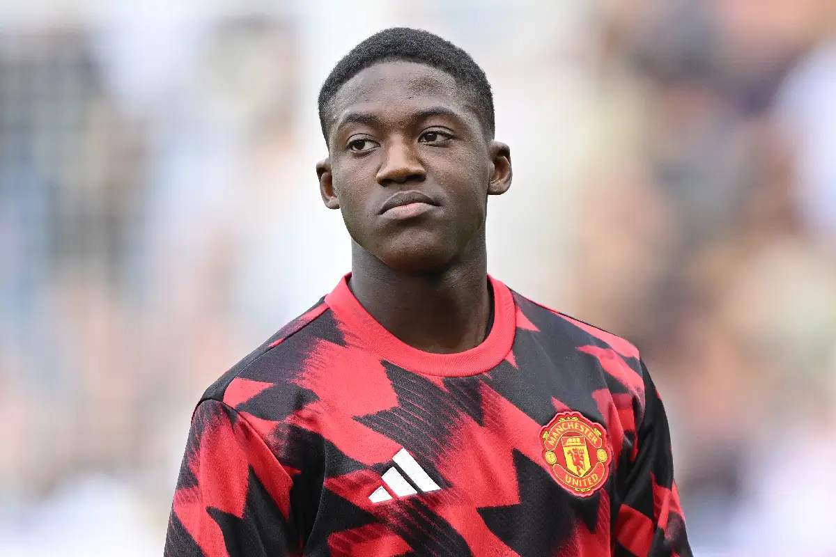 Kobbie Mainoo en Premier League (Photo by Mike Hewitt/Getty Images).