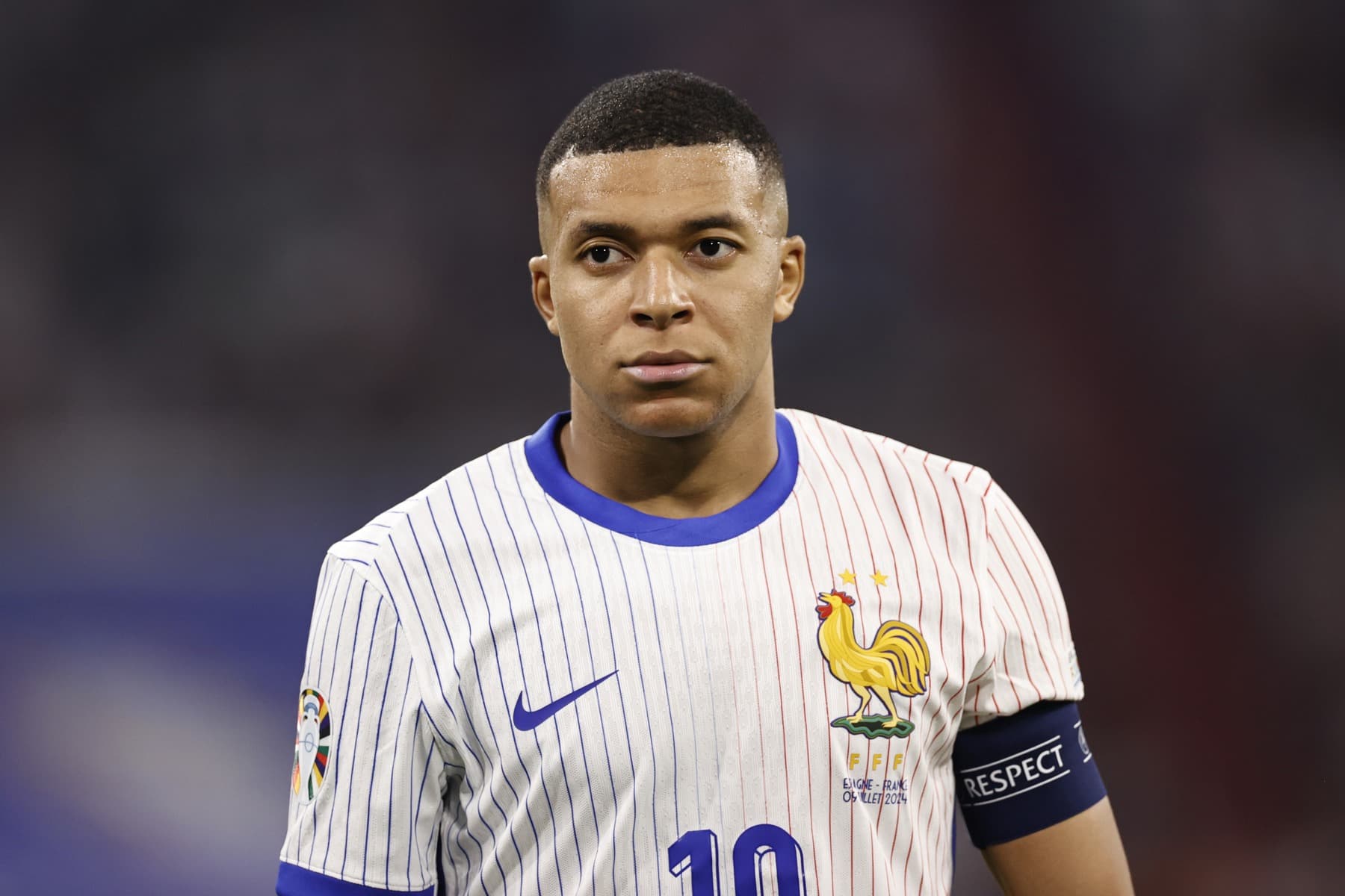 Kylian Mbappé sous le maillot de l'équipe de France (Icon Sport)