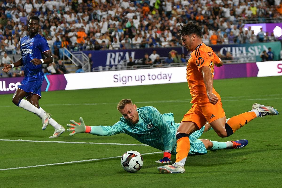 Brahim Díaz face à Chelsea.
