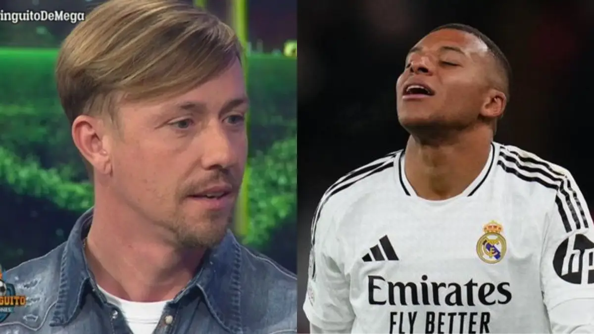 Guti (El Chiringuito) et Kylian Mbappé (Photo by Justin Setterfield/Getty Images)