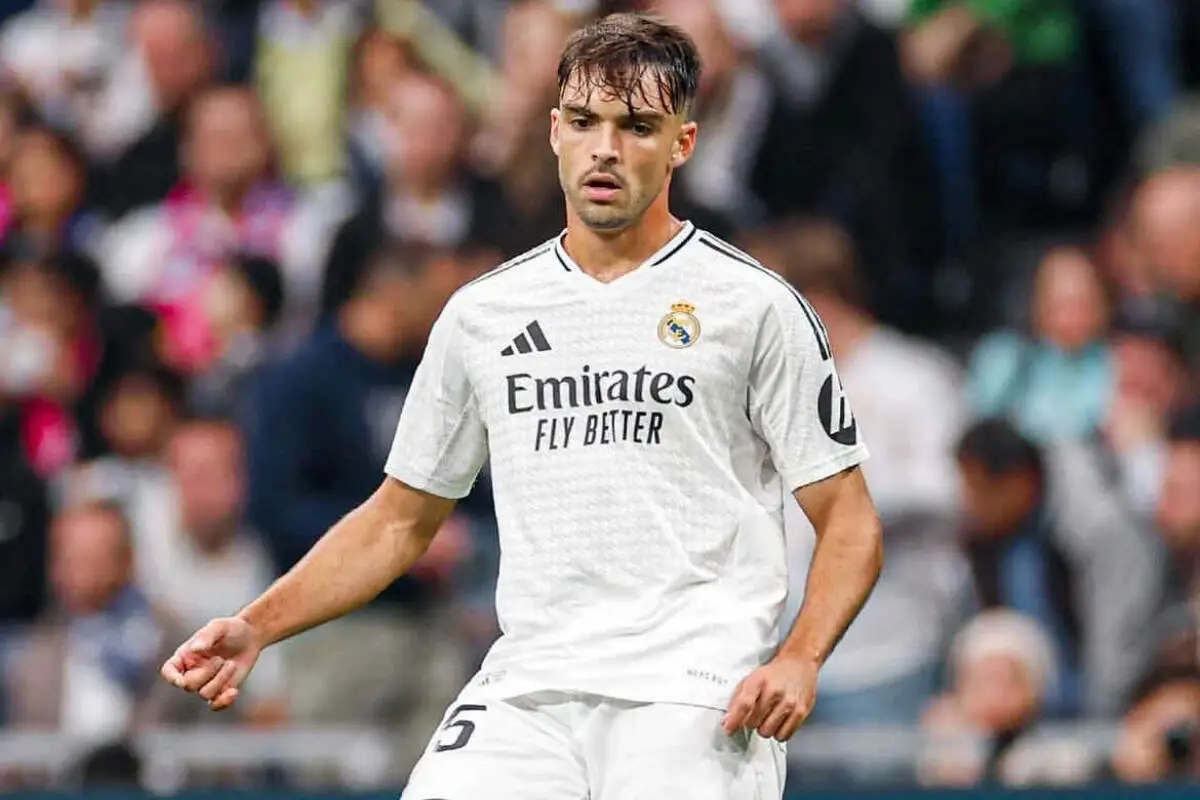 Raúl Asencio pour sa première avec le Real Madrid. (realmadrid.com)
