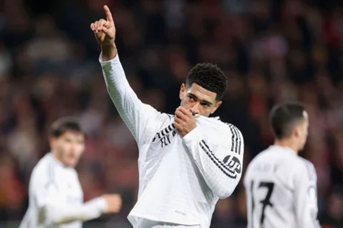 Jude Bellingham après le deuxième but du Real Madrid (Real Madrid.com)