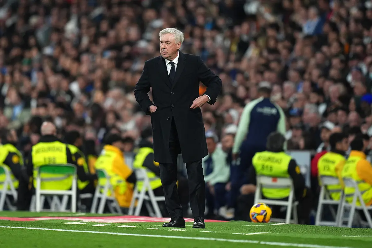 Carlo Ancelotti lors du match face à Las Palmas (Photo by Angel Martinez/Getty Images).