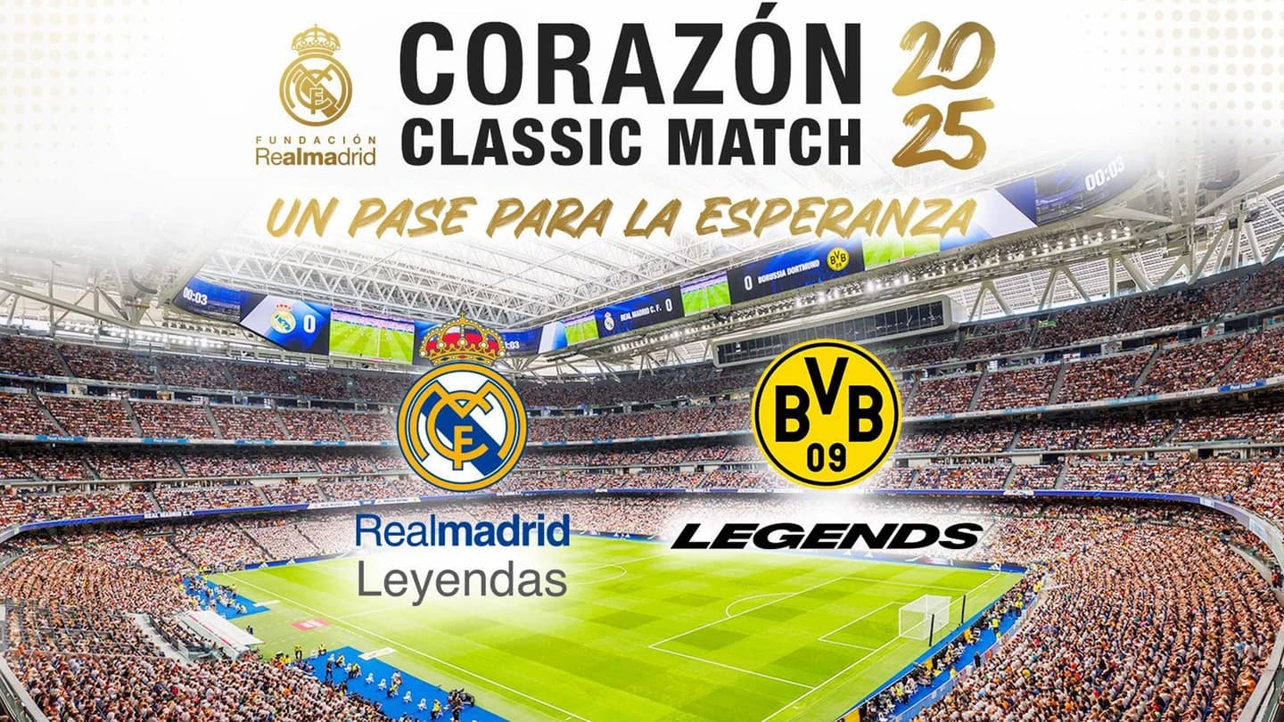 Les légendes du Real Madrid et du Borussia Dortmund s'affrontent pour la jeunesse (realmadrid.com)
