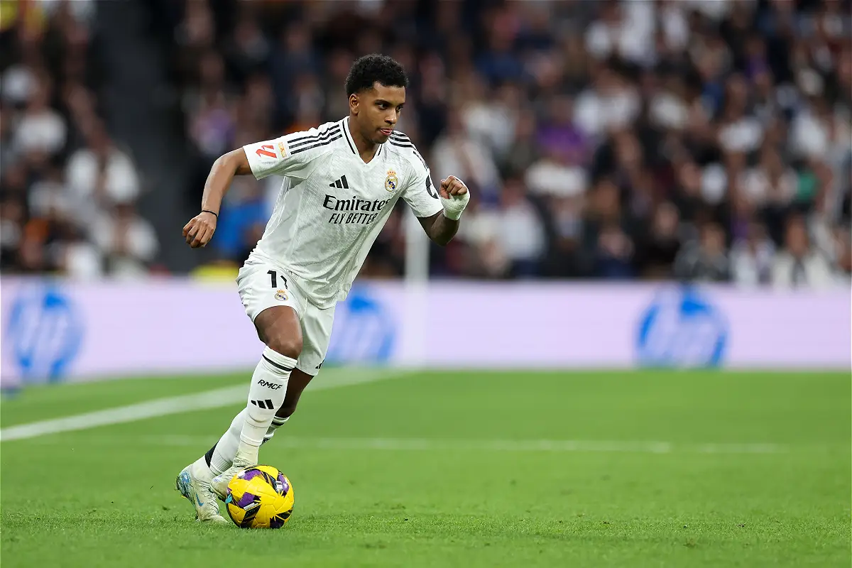 Rodrygo face au Rayo Vallecano (Photo by Florencia Tan Jun/Getty Images)