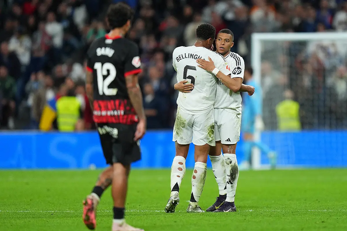 Mbappé et Bellingham face à Majorque (Photo by Angel Martinez/Getty Images).