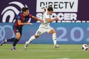 Brahim face au Barça (Getty Images)