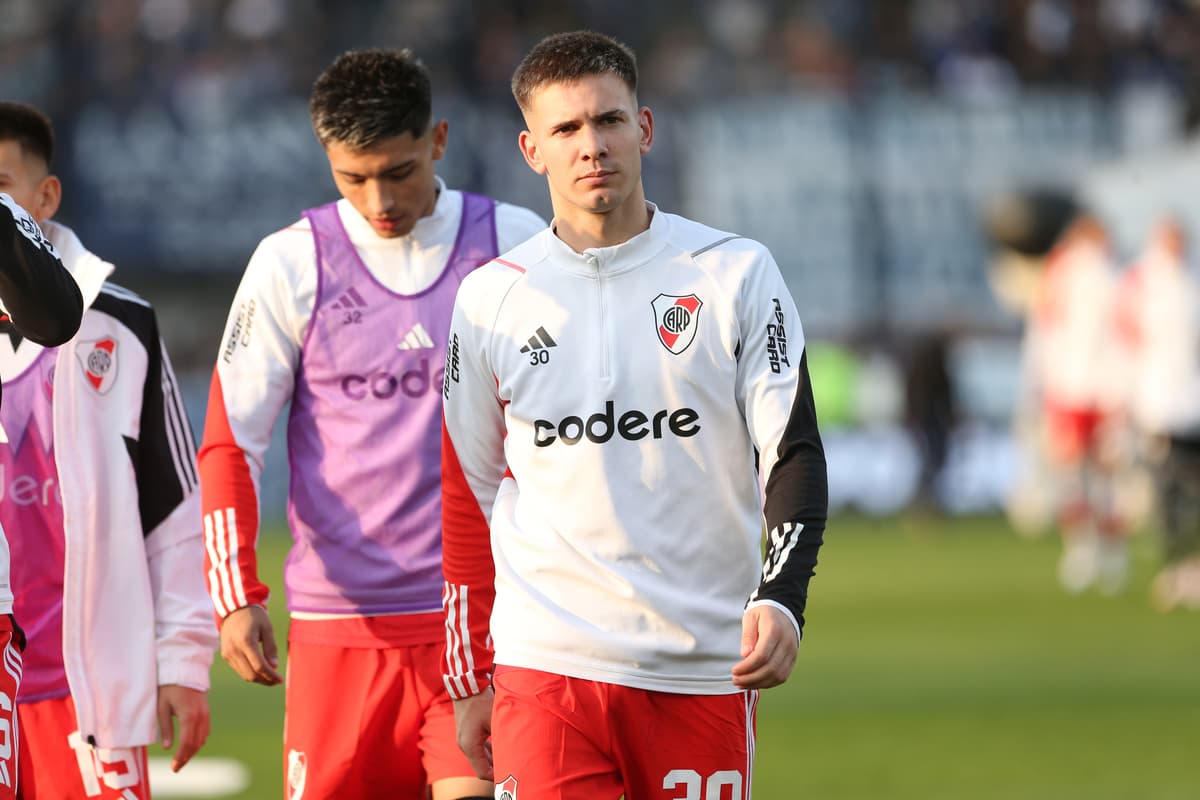 Franco Mastantuono à l'entrainement avec River Plate (Getty Images)