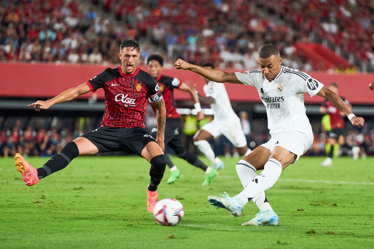 Kylian Mbappé lors du dernier match de Liga face à Majorque (Getty Images)