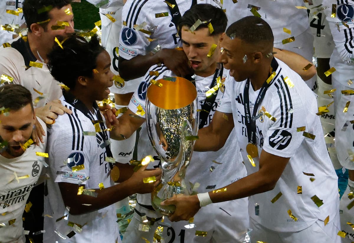 Endrick, Mbappé et Brahim Díaz heureux d