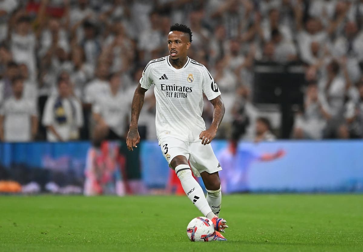 Militão lors de la rencontre au Santiago Bernabéu face au Real Betis (Getty Images)