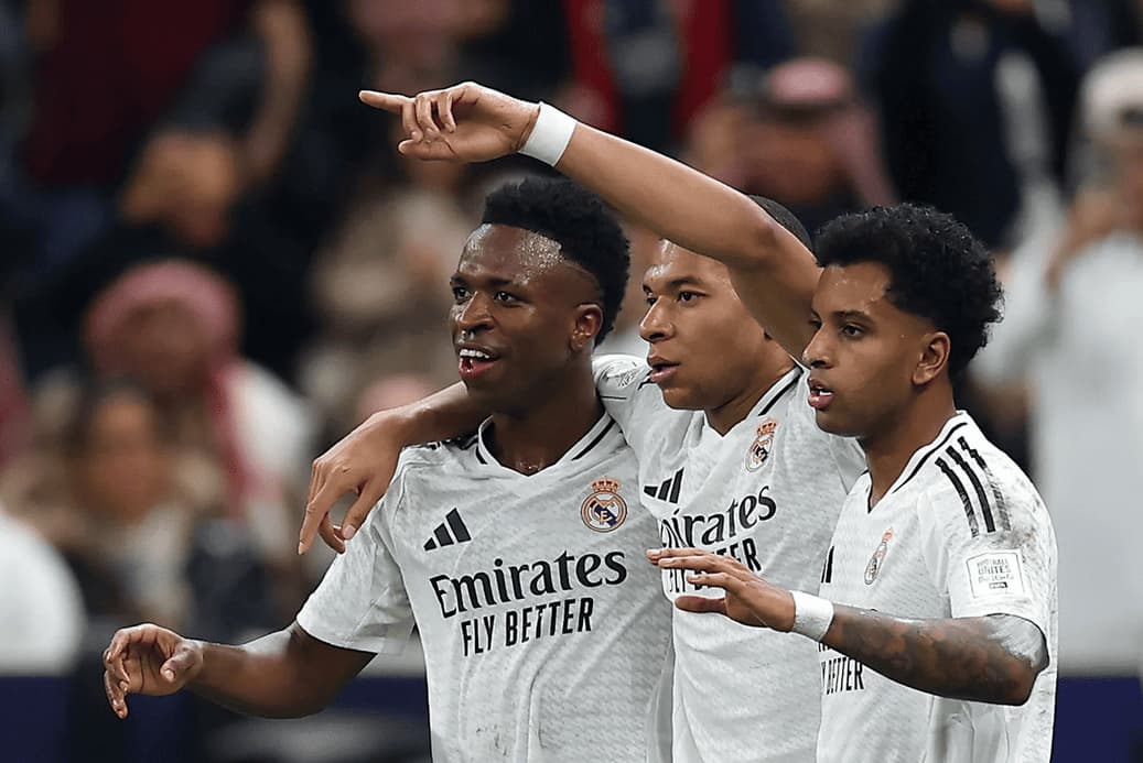 Le trio offensif du Real Madrid a montré de très belles choses face à Pachuca (realmadrid.com)