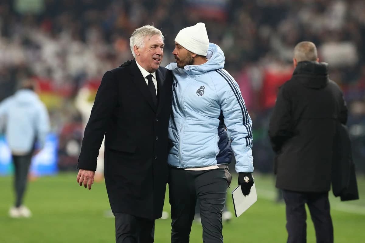 Davide Ancelotti a joué un rôle non-négligeable dans l’obtention du trophée de son père (Photo by Marco Luzzani/Getty Images)