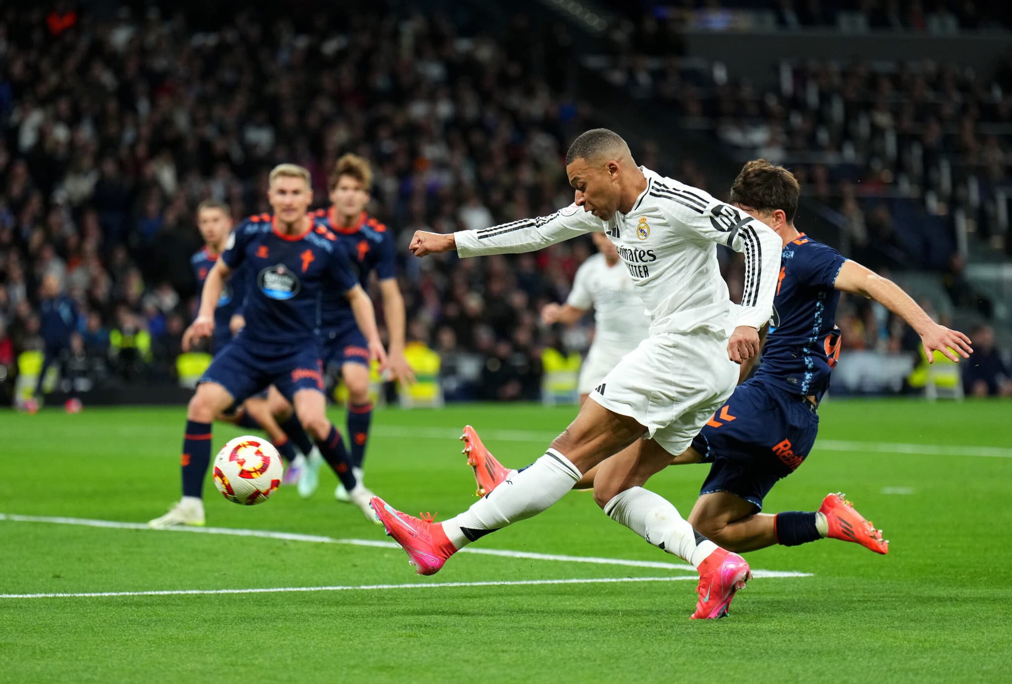 Kylian Mbappe a inscrit un magnifique but face au Celta Vigo (Photo by Angel Martinez/Getty Images)
