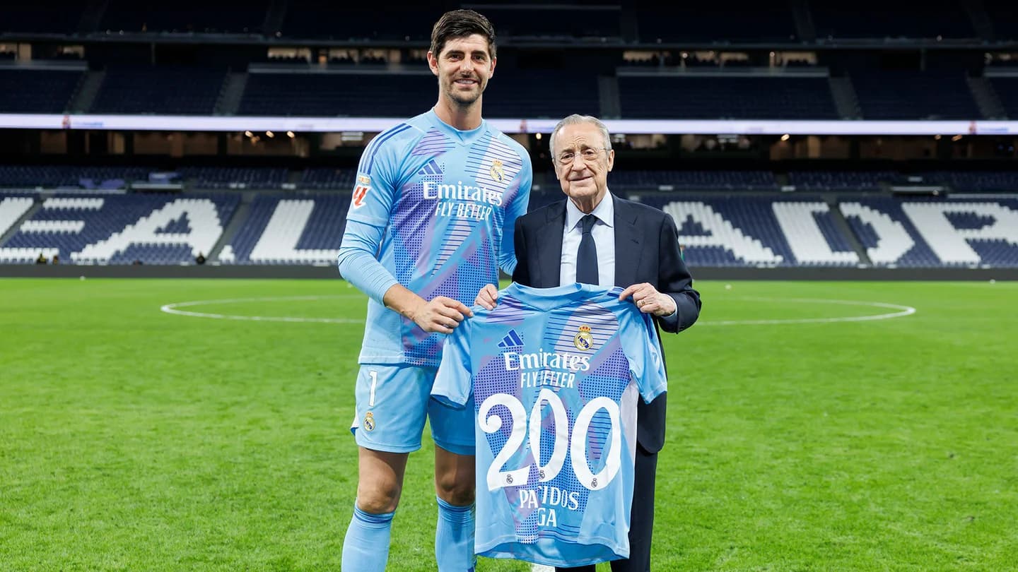 Courtois a atteint la barre des 200 matchs en Liga avec le Real Madrid cette saison (realmadrid.com)