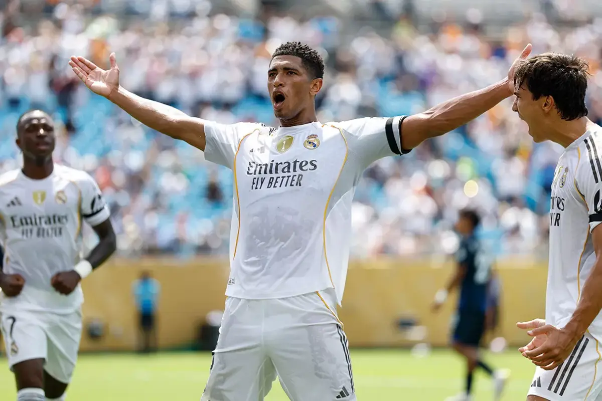 Bellingham célébrant son but face à Pachuca (realmadrid.com)