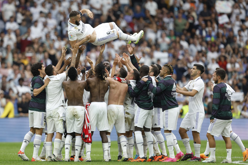 Karim Benzema à l'issue de son dernier match avec le Real Madrid (Icon Sport)