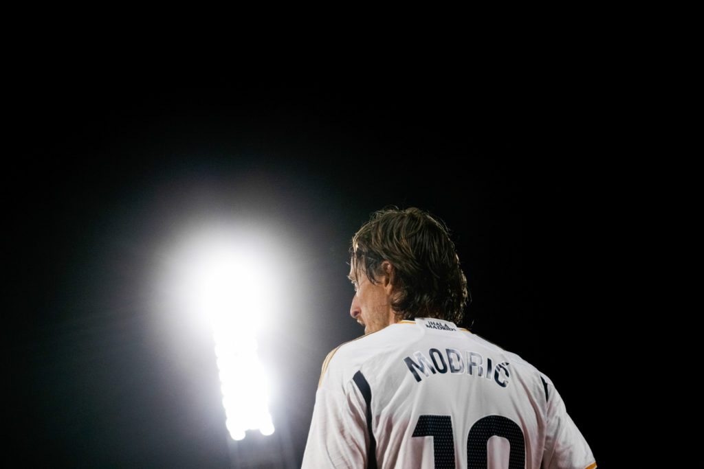 Luka Modrić avec le Real Madrid.