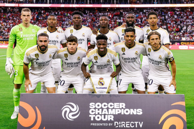 Le Real Madrid lors du Soccer Champions Tour en 2023