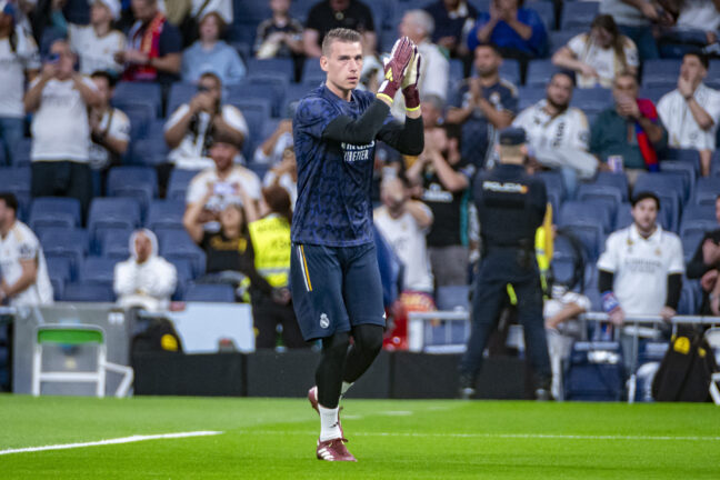 Lunin en avril dernier.
