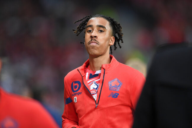 15 Leny YORO (losc) during the Ligue 1 Uber Eats match between Lille and Lyon on May 6, 2024 at Stade Pierre Mauroy in Lille, France.(Photo by Philippe Lecoeur/FEP/Icon Sport) - Photo by Icon Sport