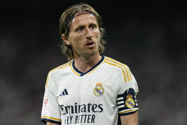 Luka Modric of Real Madrid during the La Liga match between Real Madrid and Real Betis played at Santiago Bernabeu Stadium on May 25, 2024 in Madrid, Spain. (Photo by Cesar Cebolla / Pressinphoto / Icon Sport) - Photo by Icon Sport