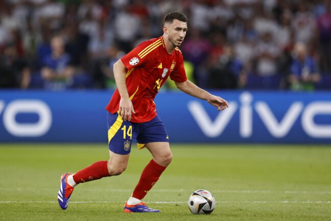 Aymeric Laporte lors de la finale de l'Euro 2024.