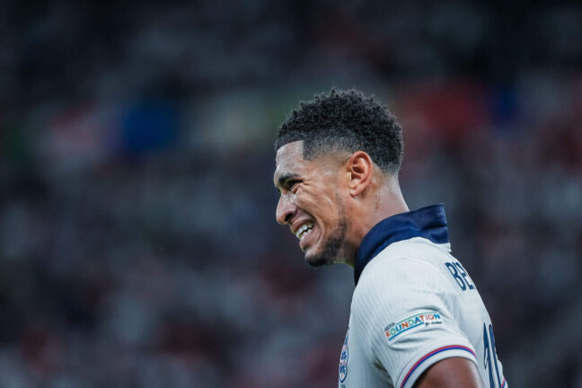 Jude Bellingham lors de la défaite de l'Angleterre (Icon Sport)