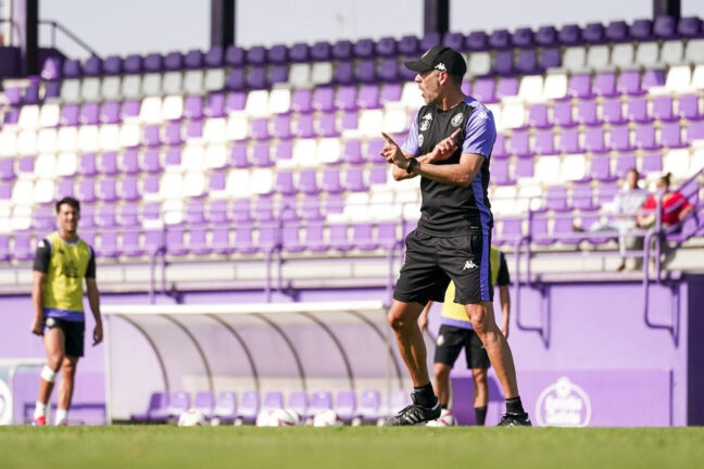 Pezzolano lors d'un entraînement du Real Valladolid (Real Valladolid)