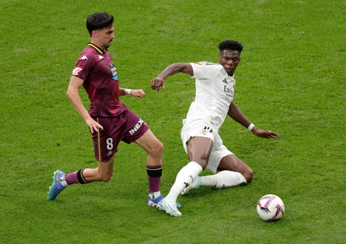 Aurélien Tchouaméni au duel face au Real Valladolid (Getty Images)