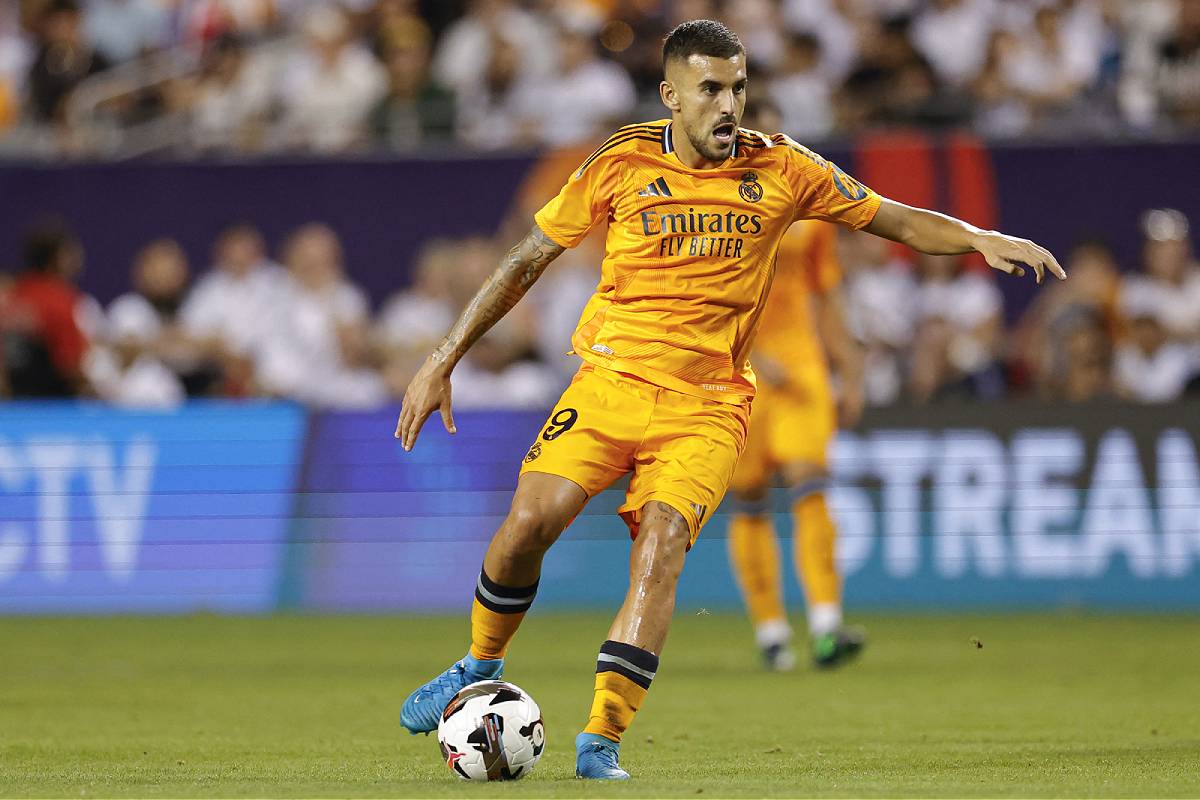 Ceballos lors du match face au Milan.
