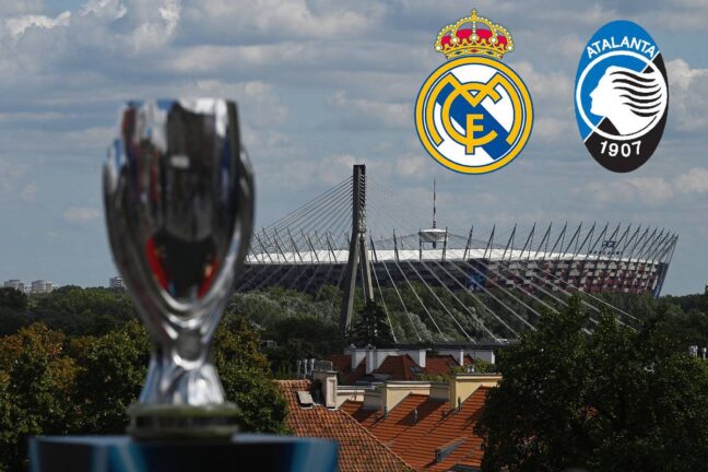 Les compositions du Real Madrid et de l'Atalanta pour la Supercoupe d'Europe (Getty Images)