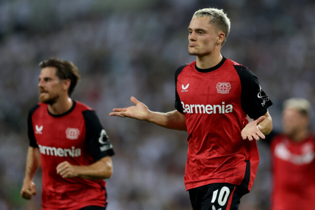 Florian Wirtz sous les couleurs du Bayer Leverkusen (Getty Images)