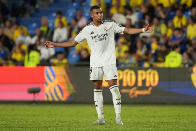 Kylian Mbappé lors de Las Palmas - Real Madrid (Getty Images).